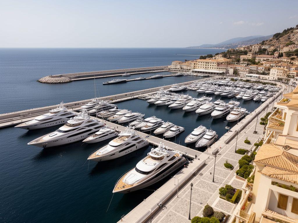 Analisi di un porto turistico con banchine, yacht e waterfront in contesto mediterraneo