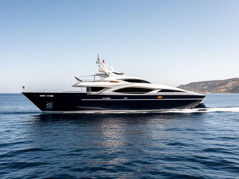 Yacht di lusso in navigazione su mare calmo